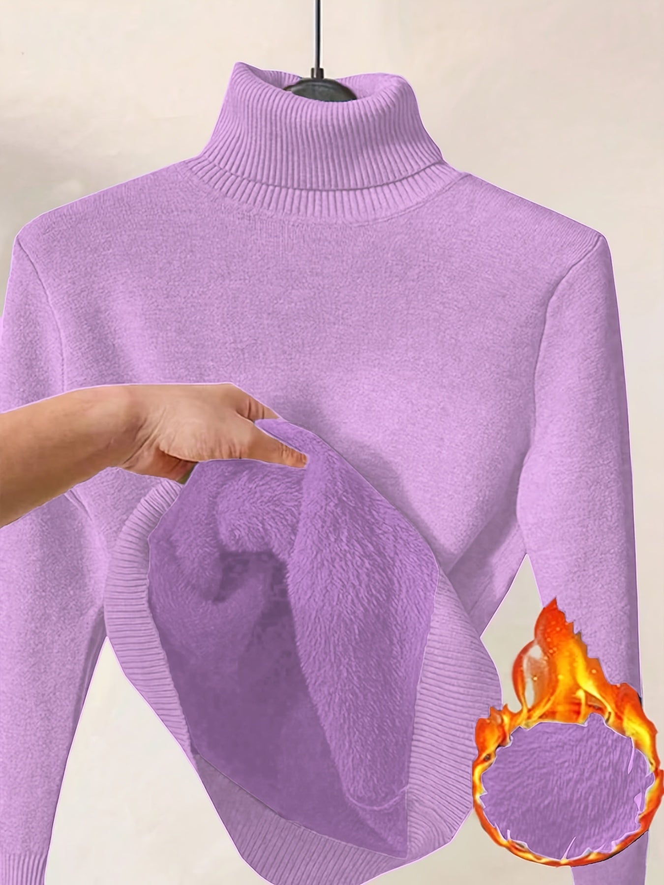 Elegant women's turtleneck sweater