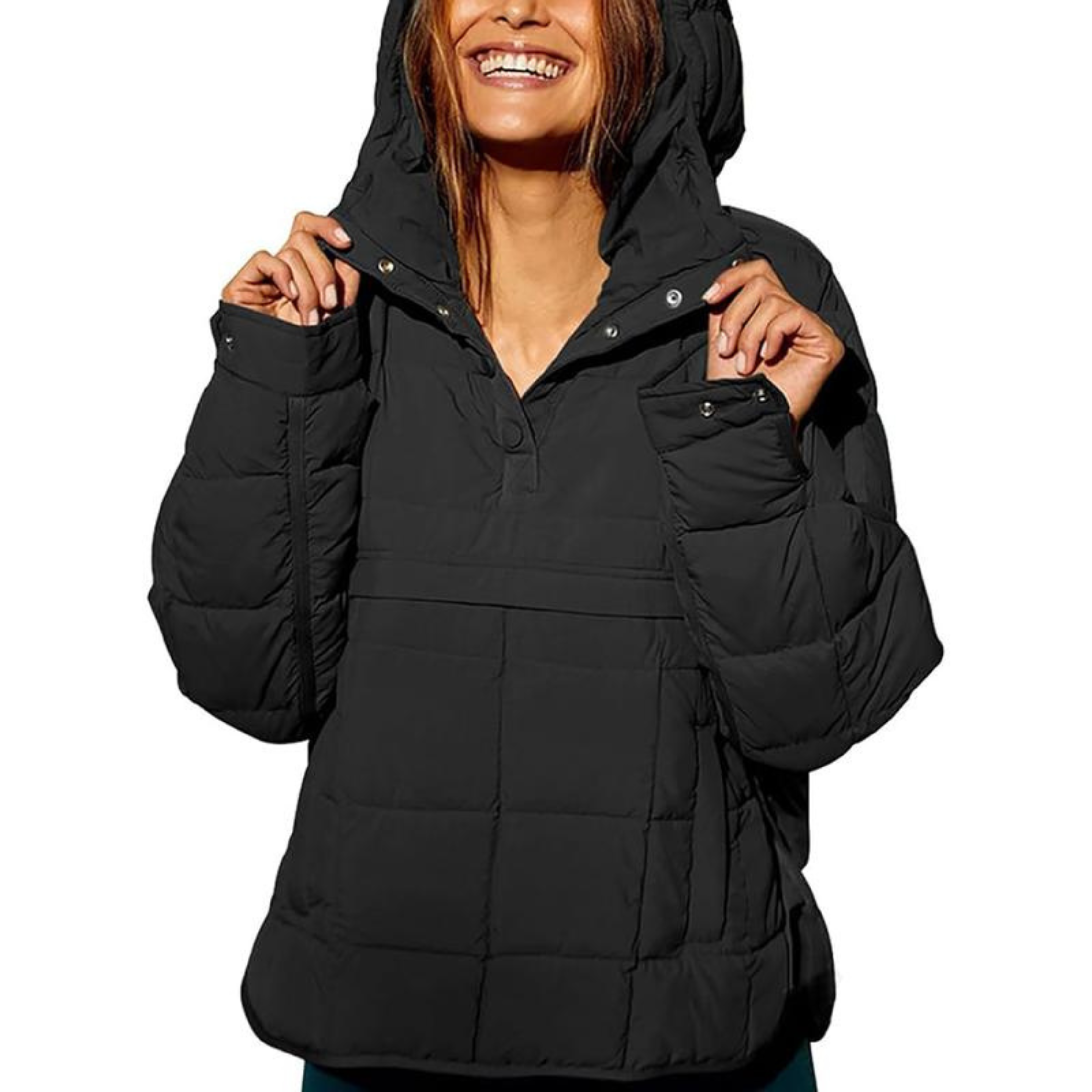 Rían – Oversized Hooded Pullover Jacket