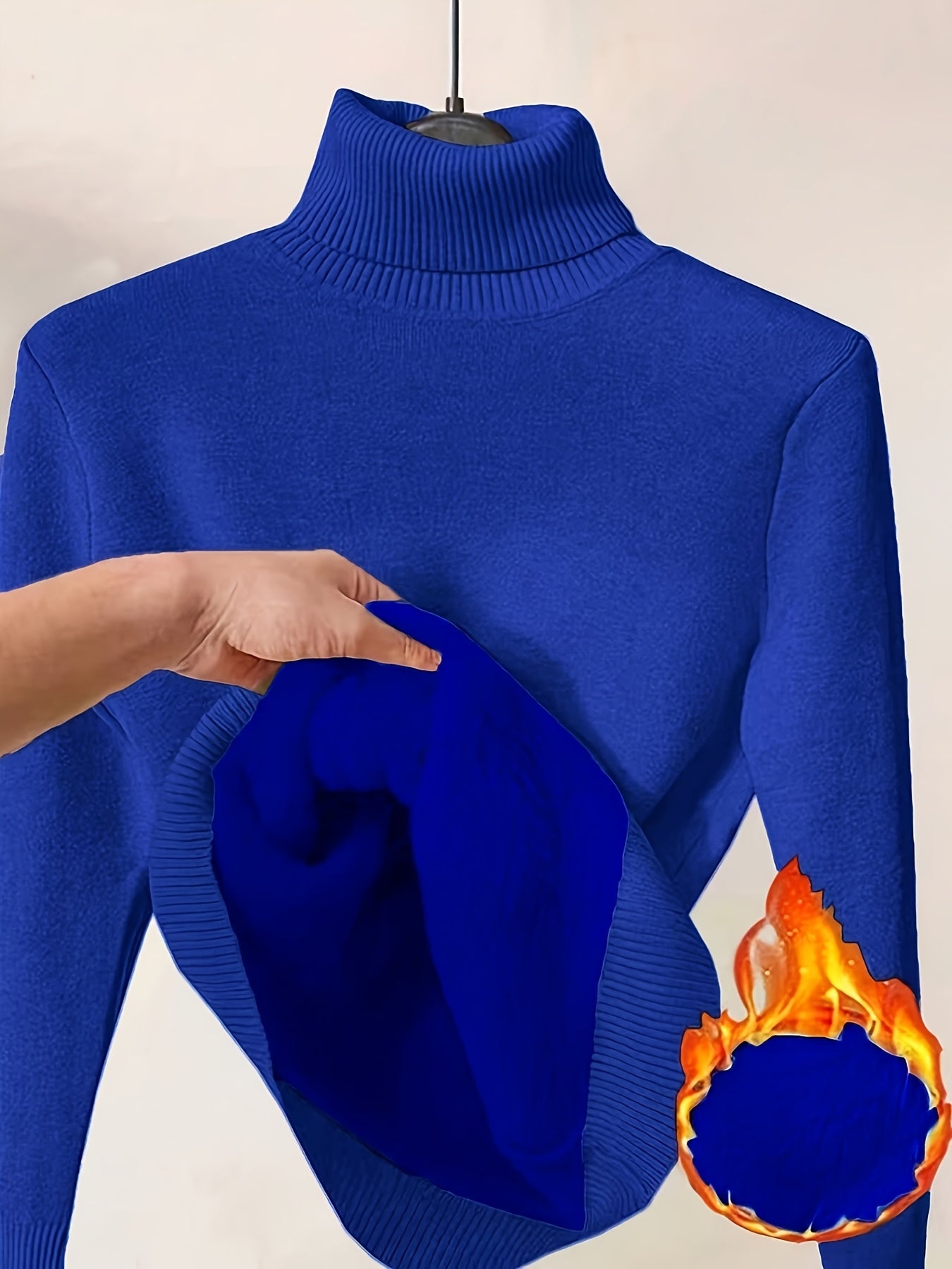 Elegant women's turtleneck sweater