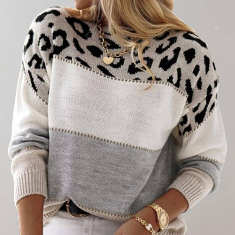 Tamsin | Chic Leopard Knit Sweater