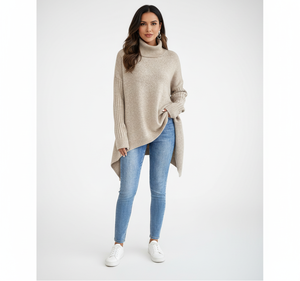 Aislinn – Long Turtleneck Jumper