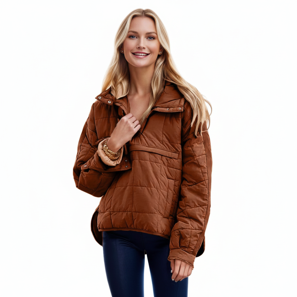 Rían – Oversized Hooded Pullover Jacket