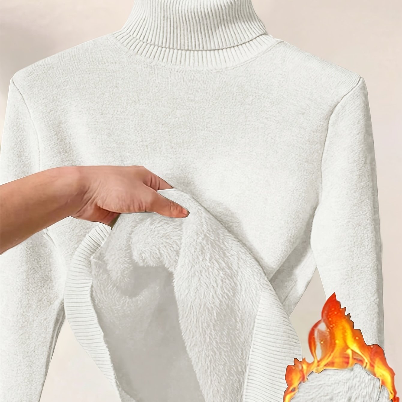 Elegant women's turtleneck sweater