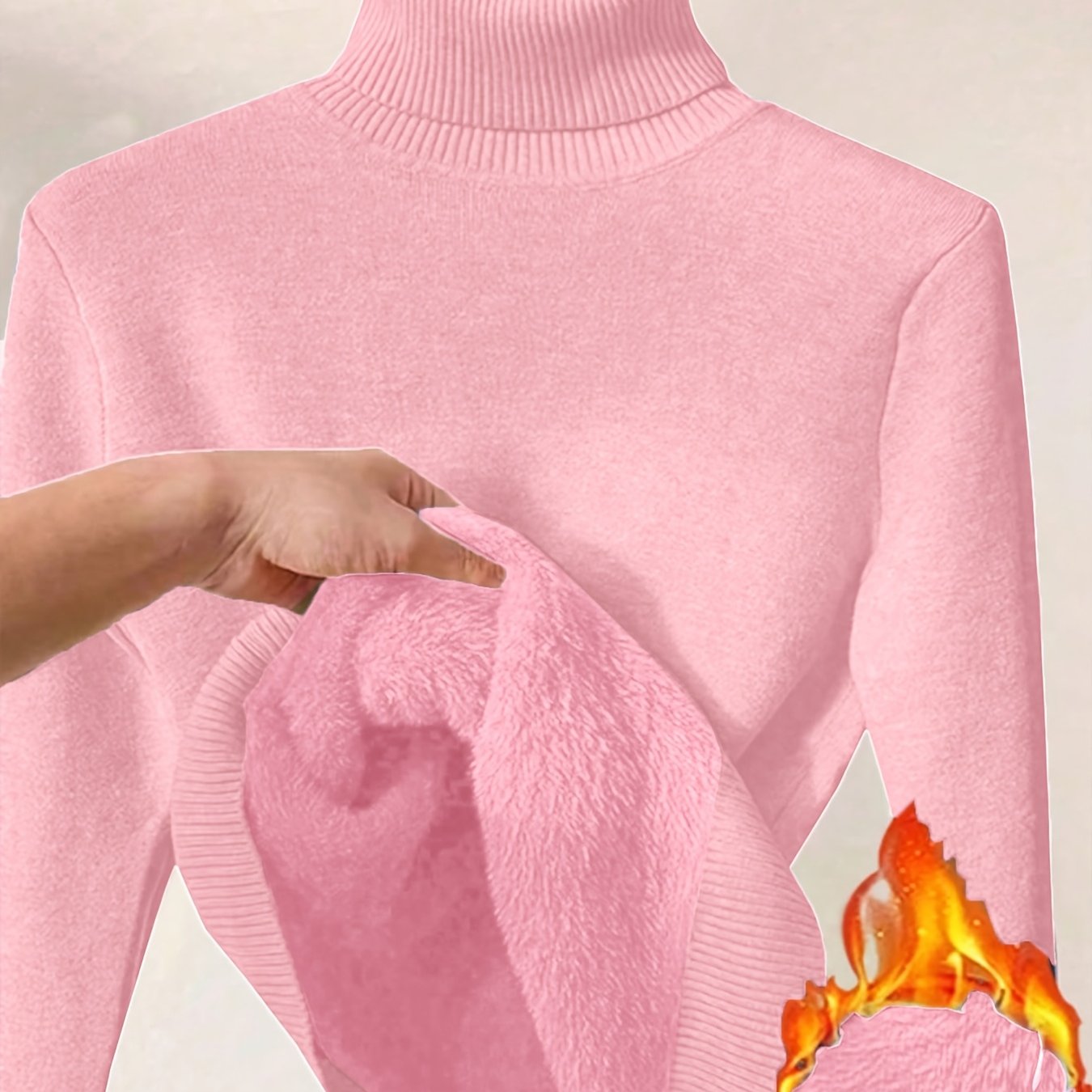 Elegant women's turtleneck sweater