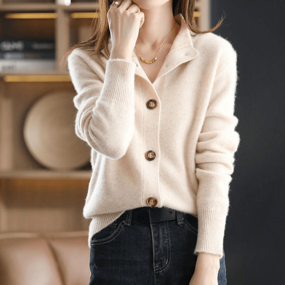 Amara | Soft Buttoned Knit Sweater