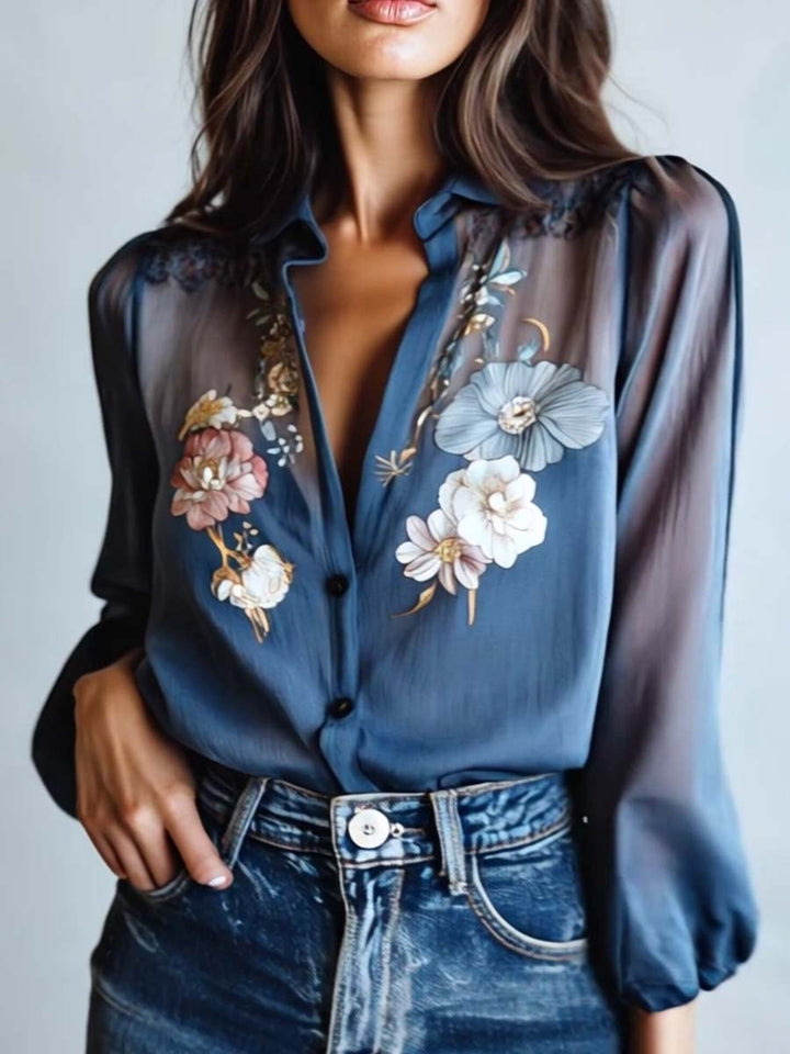 Stylish Floral Boho Blouse
