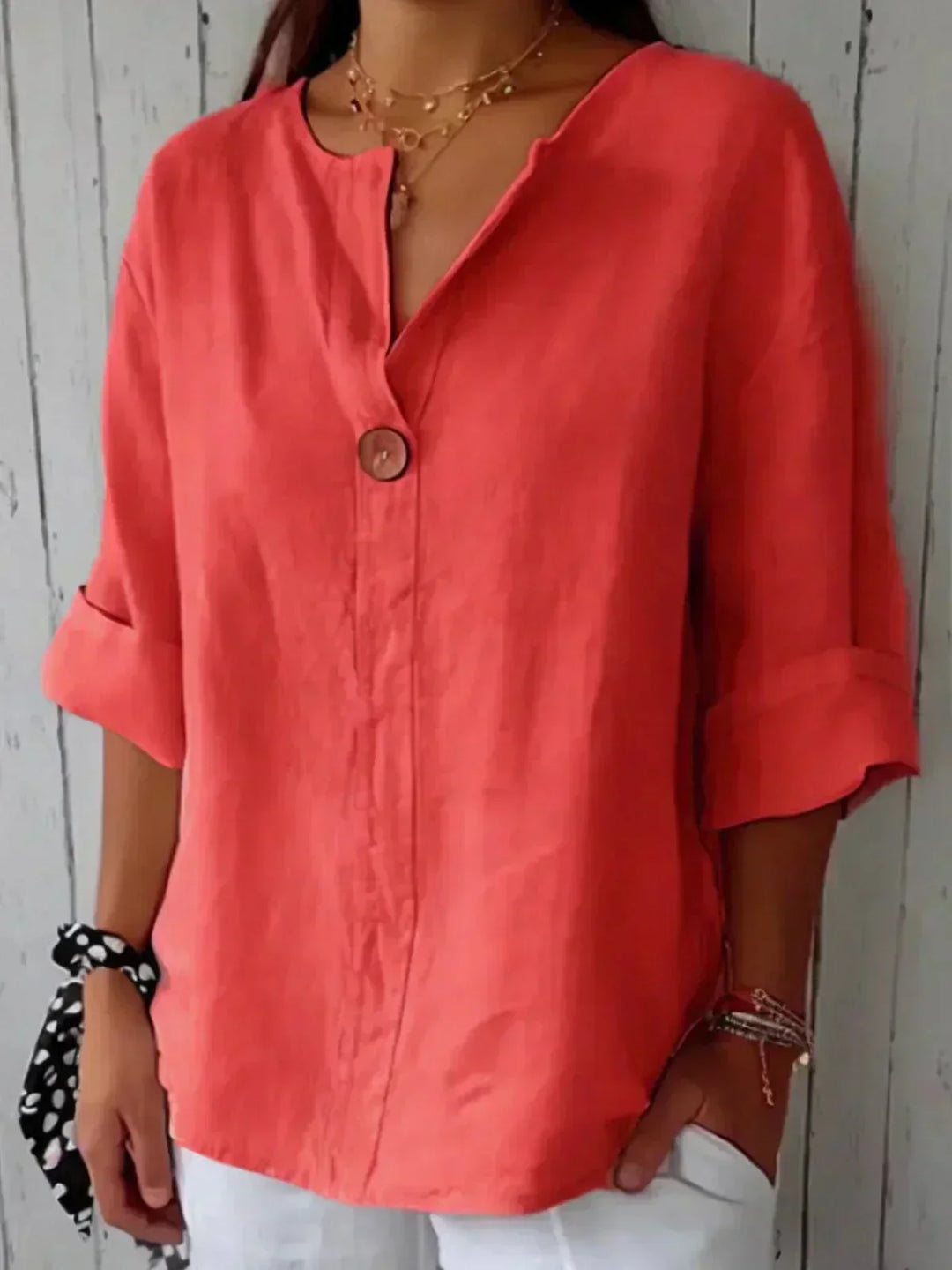 Amara™ Relaxed V-Neck Top