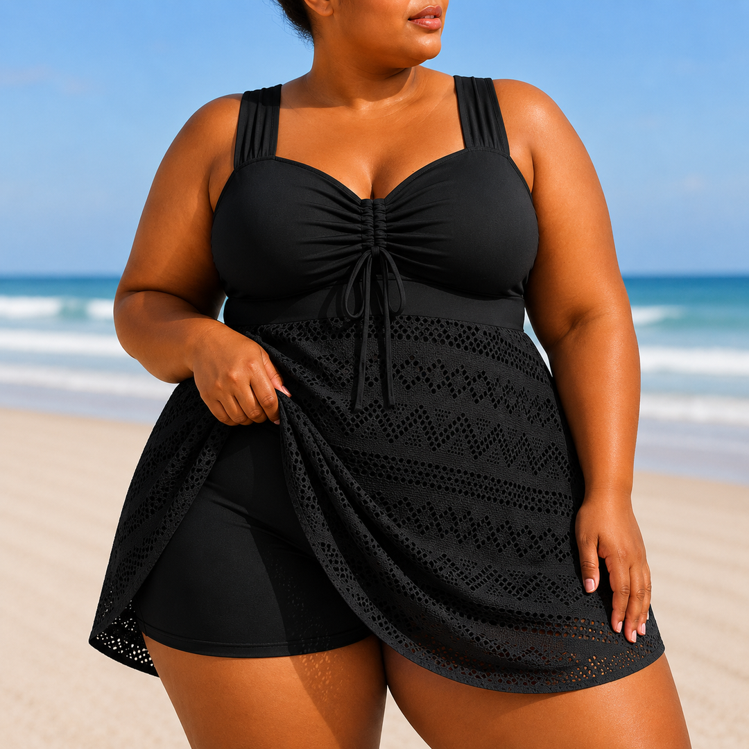 Rosie | Plus Size Elegant Swim Dress Set