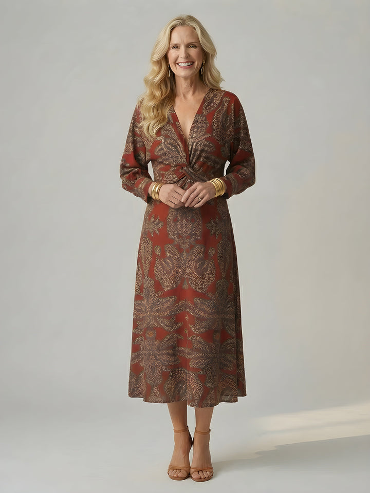 Alisson | Elegant Wrap Midi Dress