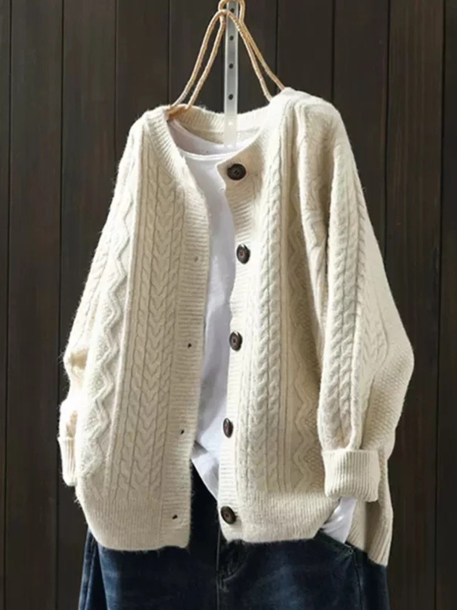Lorenza™ - Cable Knit Cardigan