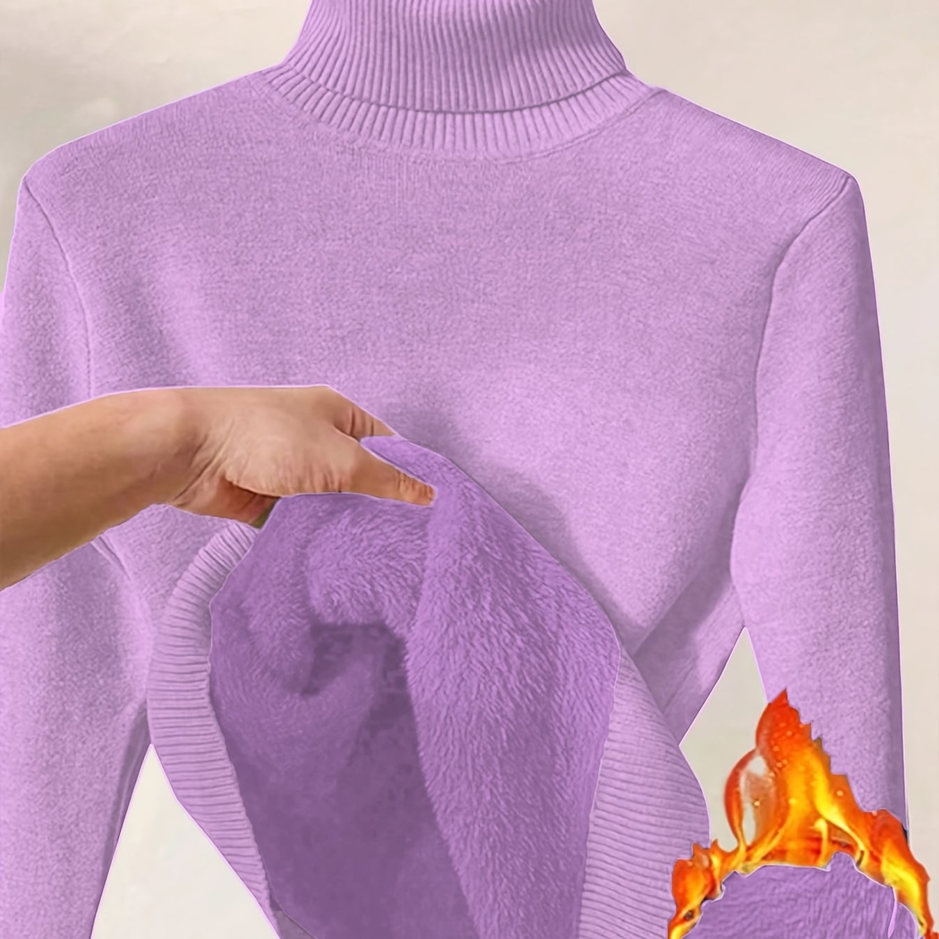 Elegant women's turtleneck sweater