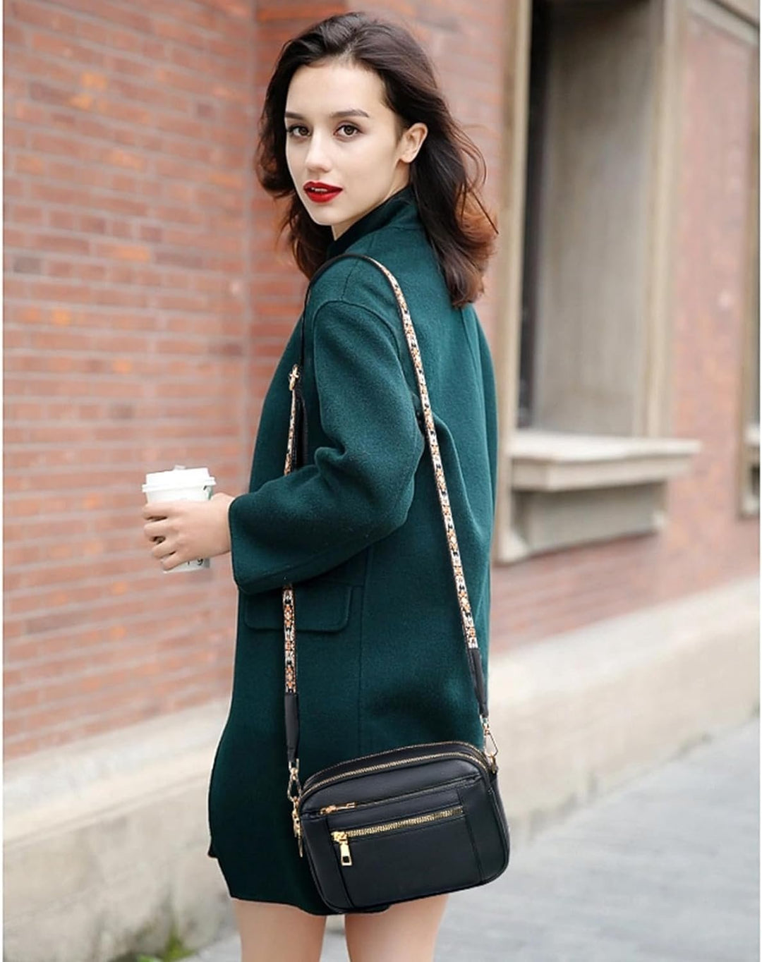 Selena™ Refined Leather Shoulder Bag