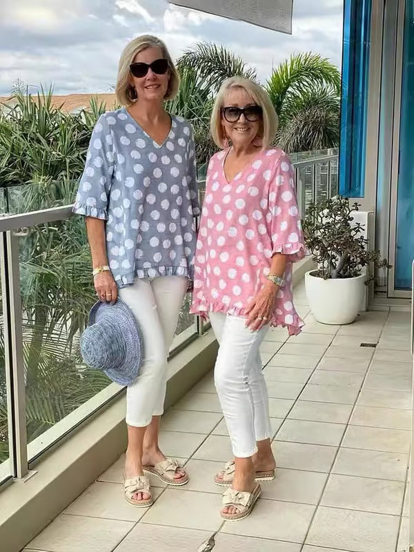 Jasmine | Stylish V-Neck Blouse