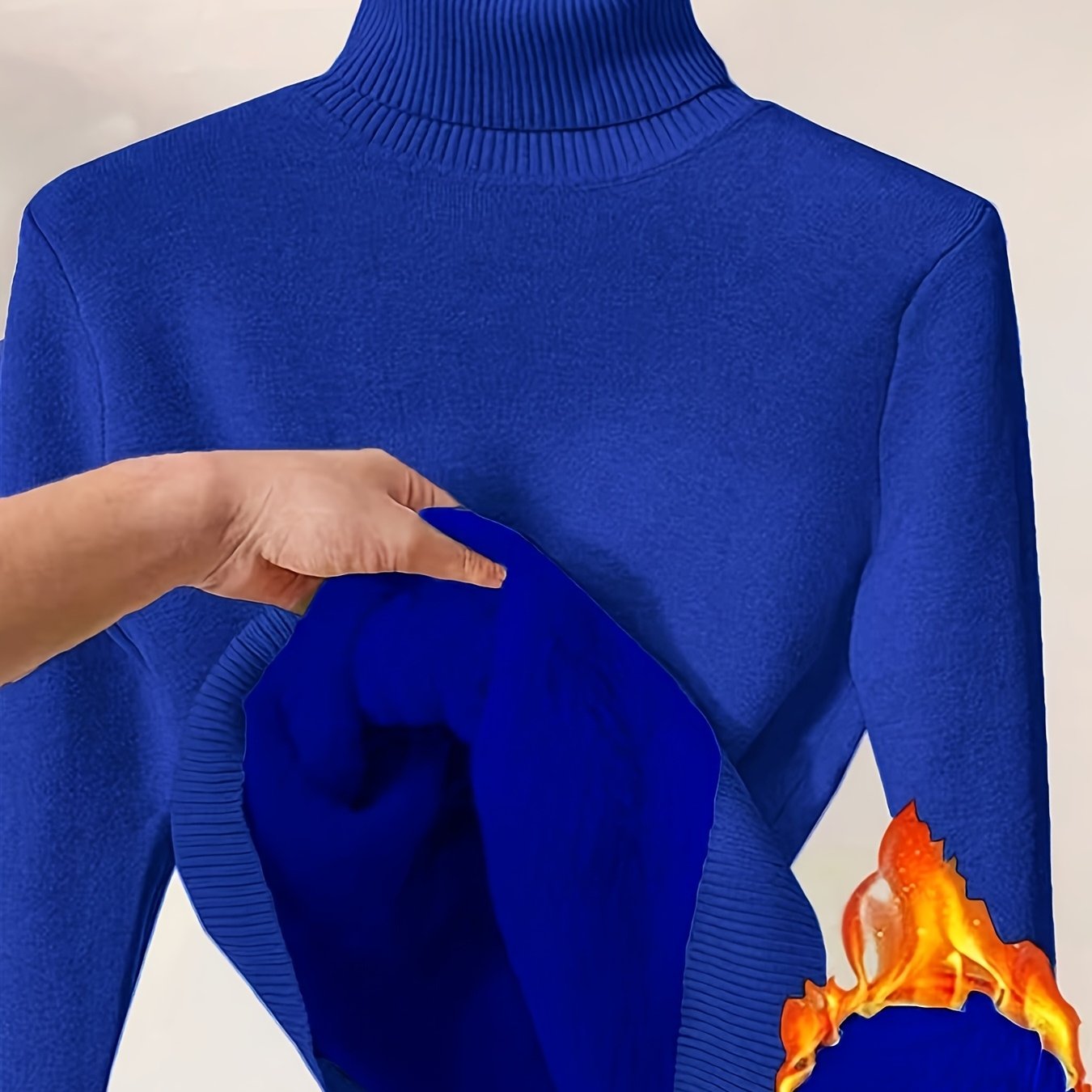 Elegant women's turtleneck sweater