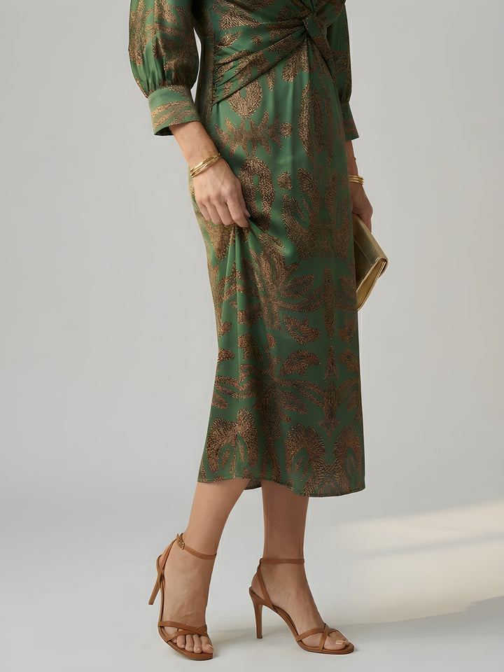 Alisson | Elegant Wrap Midi Dress