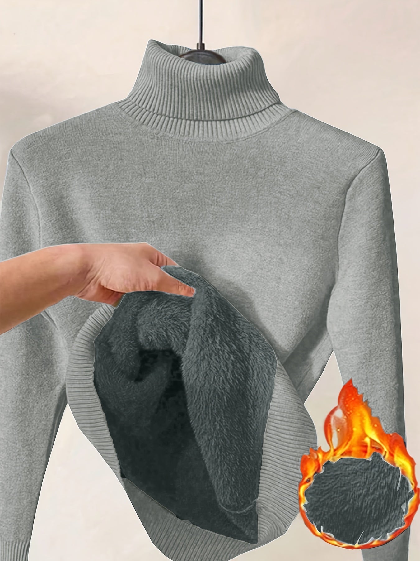 Elegant women's turtleneck sweater