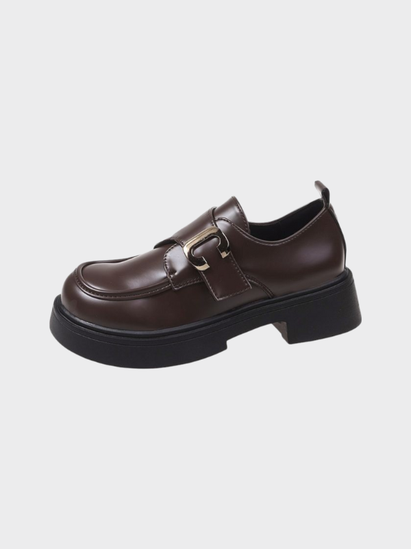 Evelyn | Chunky Buckle Loafers for Women