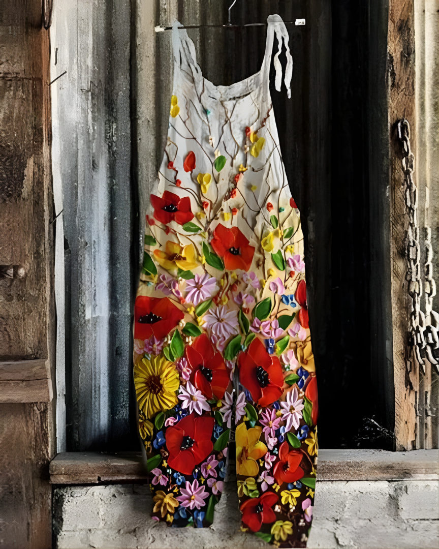 Floral Breeze™ Lightweight Artisanal Jumpsuit