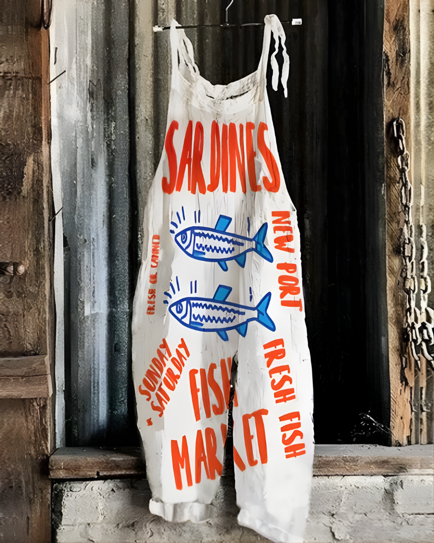 Sardine Splash™ Lightweight Artisanal Jumpsuit