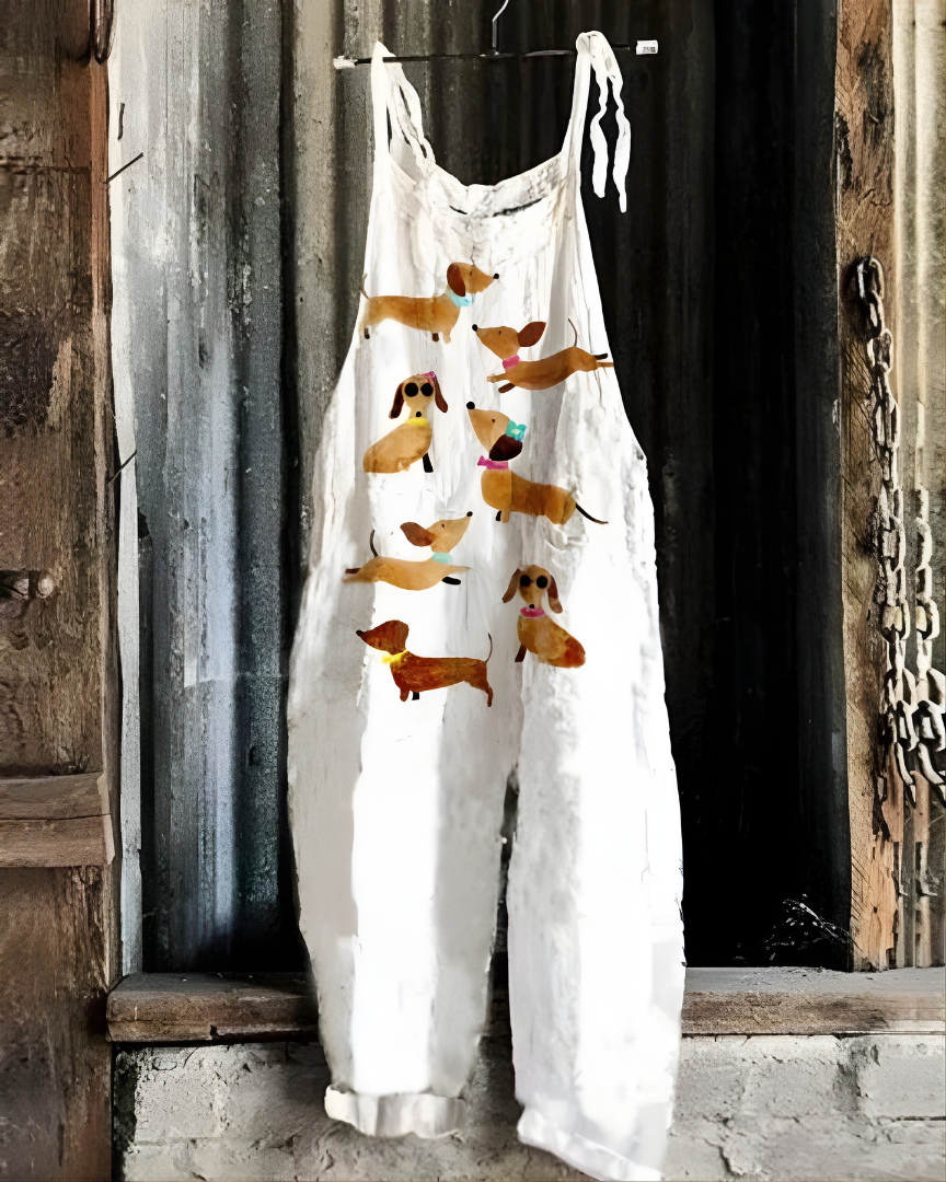 Dachshund Charm™ Lightweight Artisan Jumpsuit