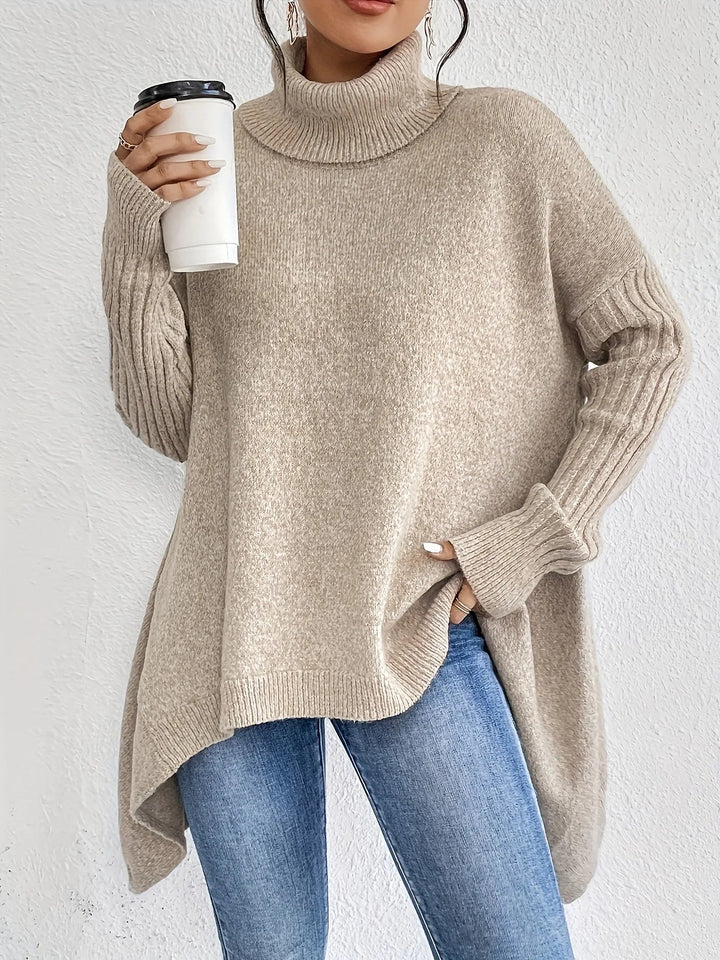 ELLA™ Cashmere Feel Turtleneck oversized cosy