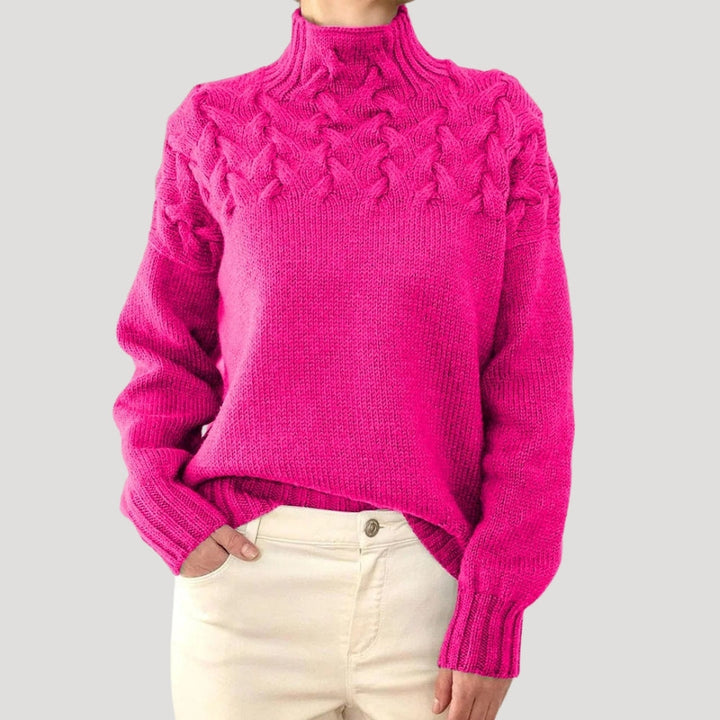 EMMA™ Cable Knit high neck spring