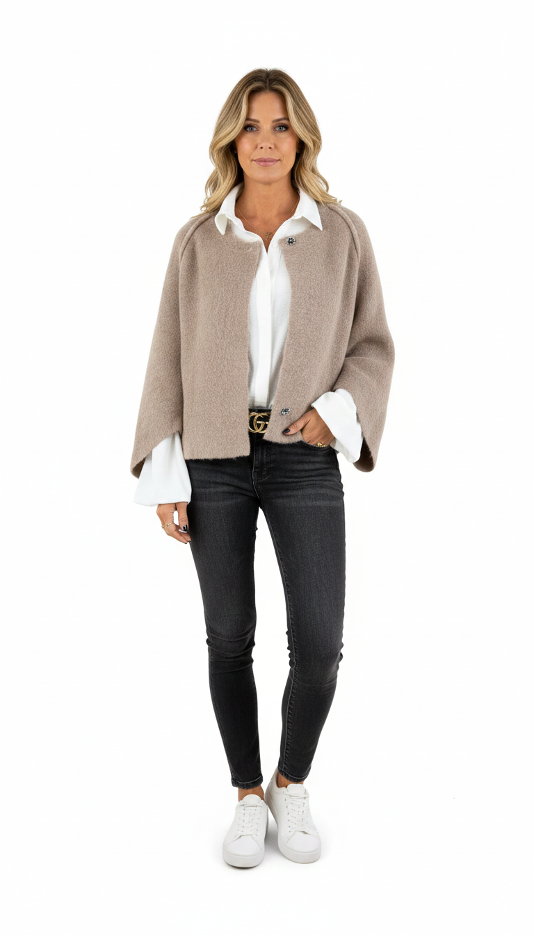 Amelia | Timeless Coat with Round Neck