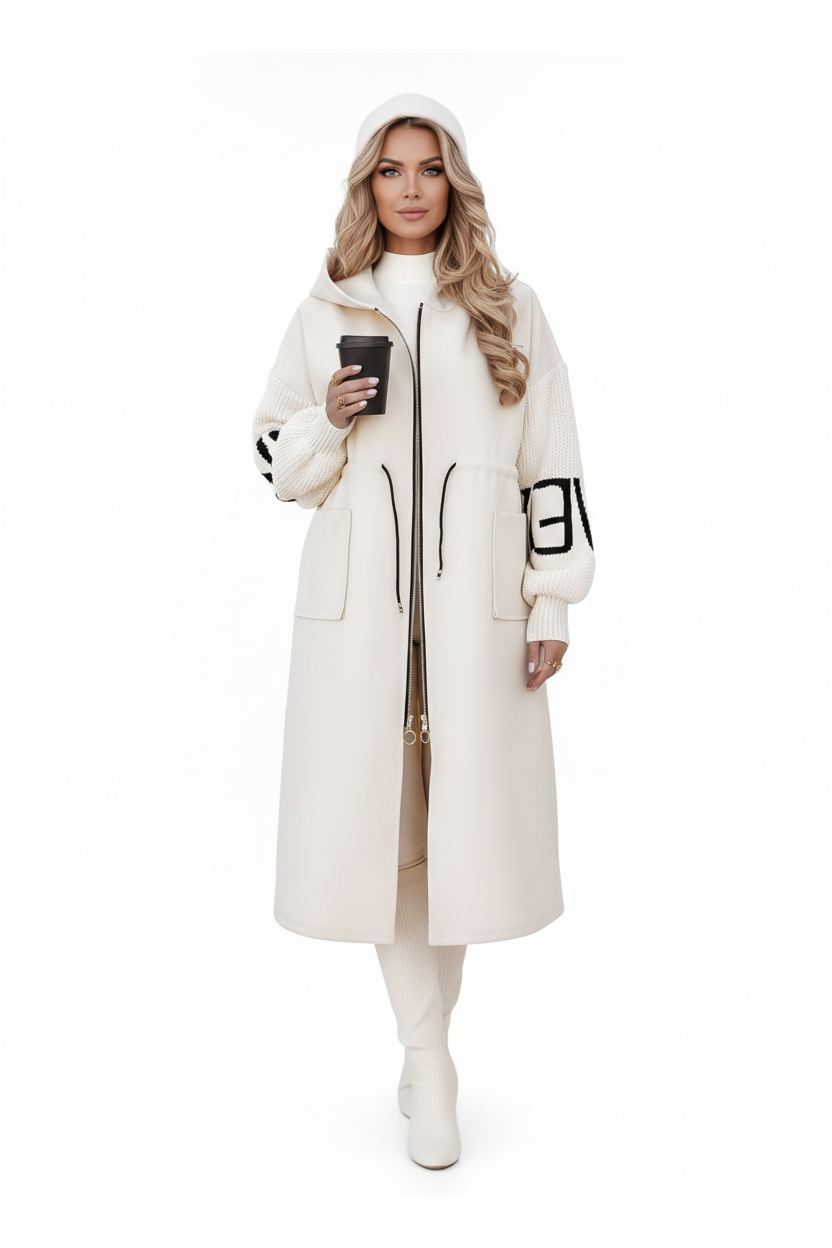 Léan – Elegant Hooded Coatigan