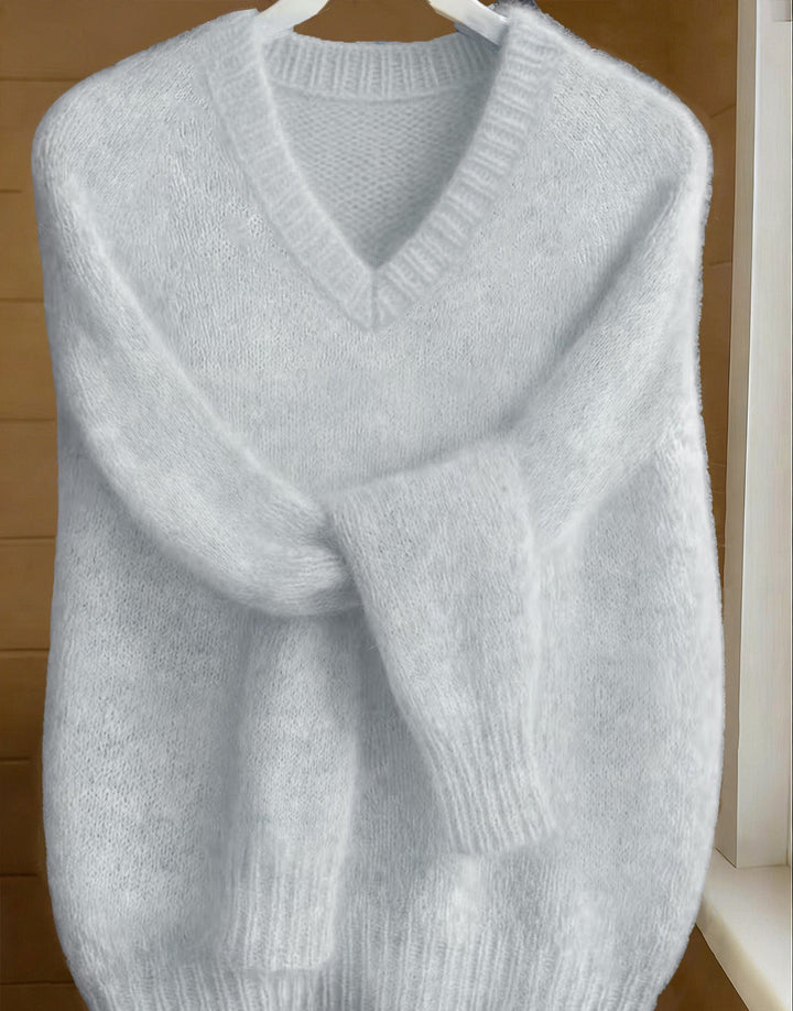 VIVIENNE™ V-Neck Cashmere Feel Sweater
