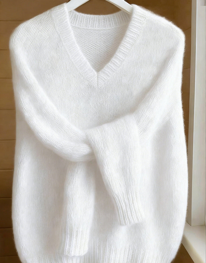 VIVIENNE™ V-Neck Cashmere Feel Sweater
