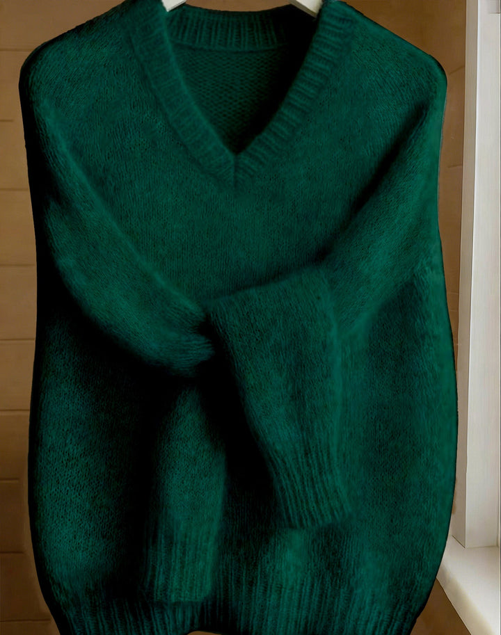 VIVIENNE™ V-Neck Cashmere Feel Sweater