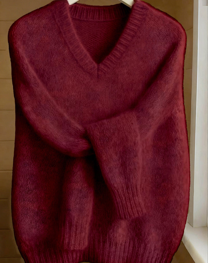 VIVIENNE™ V-Neck Cashmere Feel Sweater