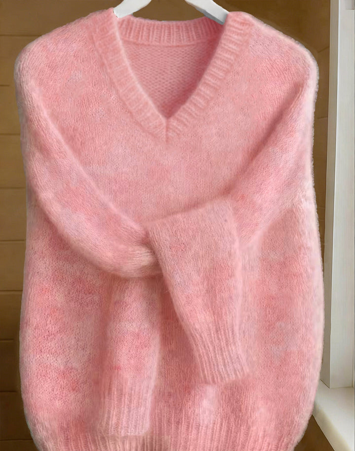 VIVIENNE™ V-Neck Cashmere Feel Sweater