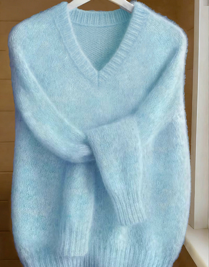 VIVIENNE™ V-Neck Cashmere Feel Sweater