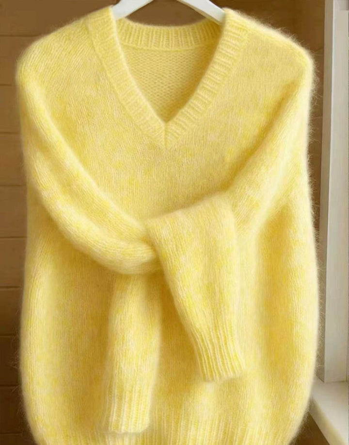 VIVIENNE™ V-Neck Cashmere Feel Sweater