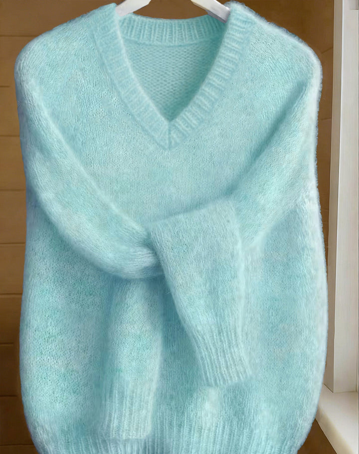 VIVIENNE™ V-Neck Cashmere Feel Sweater