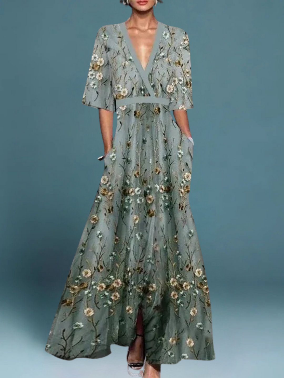 Aubree™ | Elegant Floral Dress