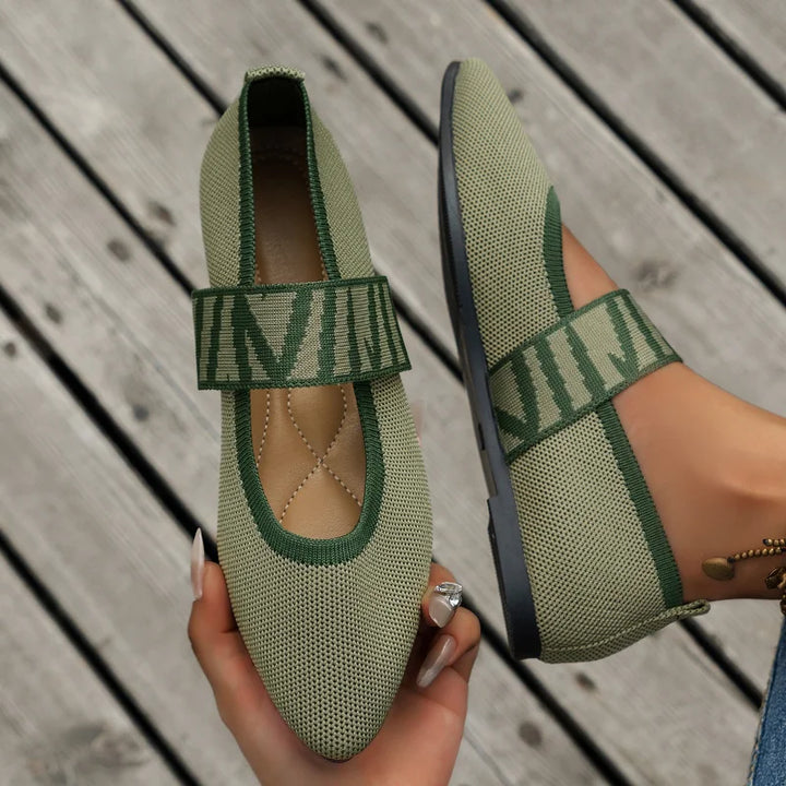 Amara | Check Strap Pointed Toe Flats