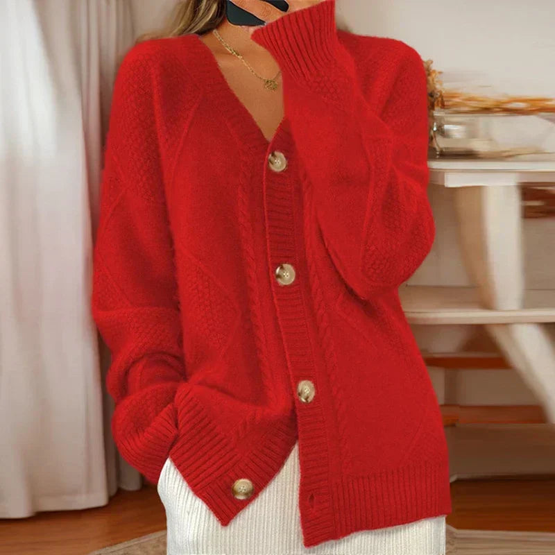 Éloise | Cozy Cable-Knit Cardigan