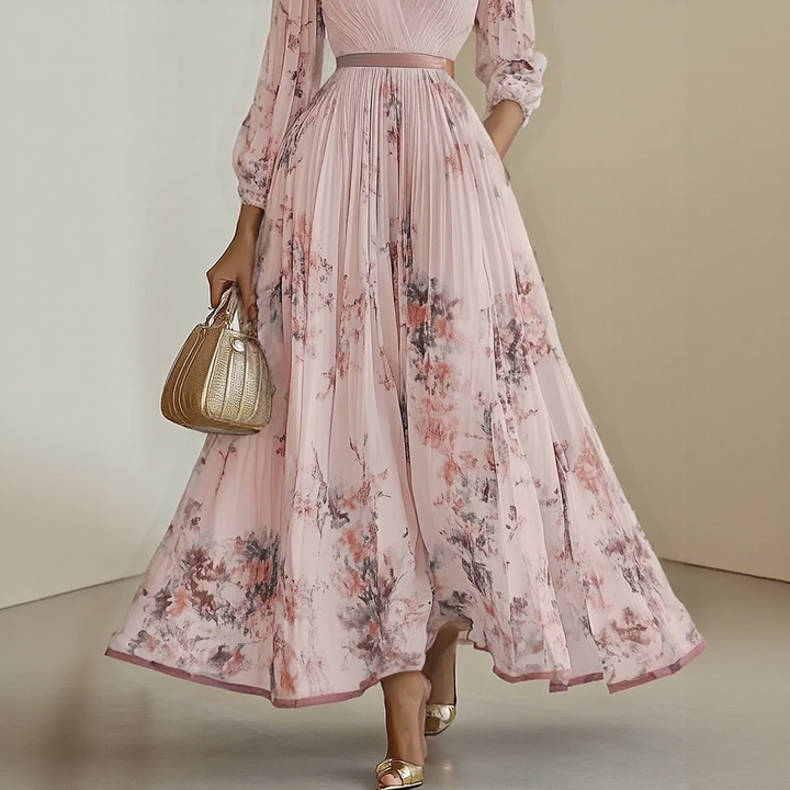 Lorelai™ | Elegant Pleated Maxi Dress