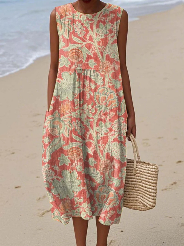 Beth™ Floral Print Midi Dress