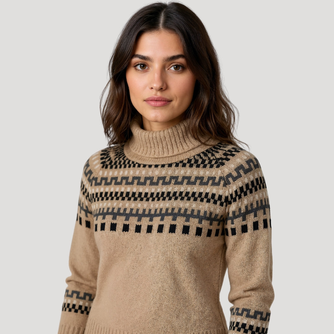 HARRIET™ Fair Isle Knit chunky oversized
