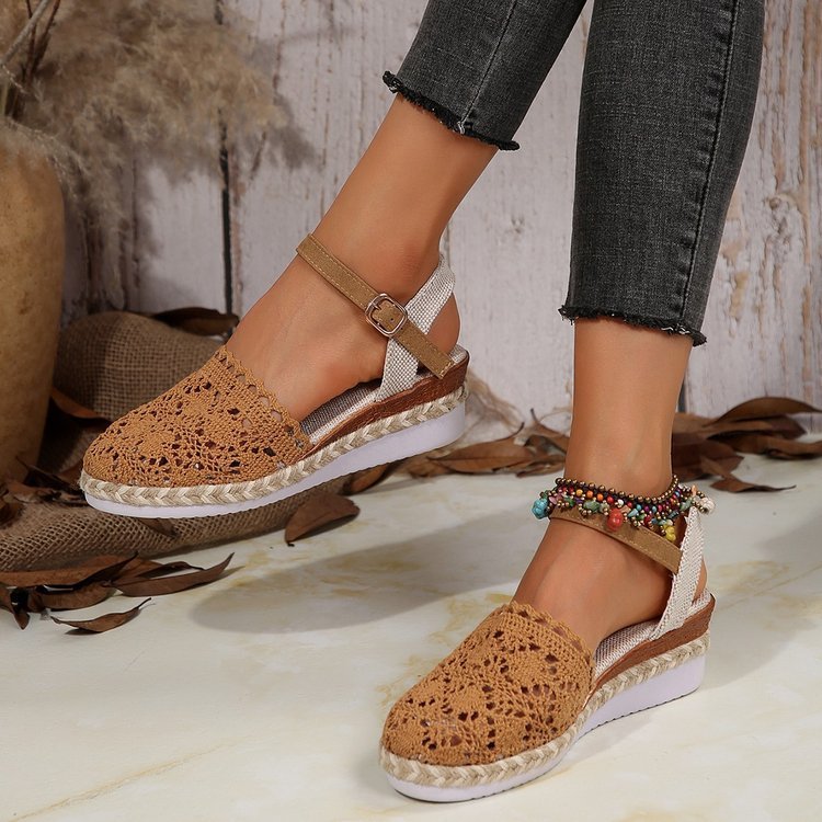 Aurelia | Crochet Espadrille Summer Sandals