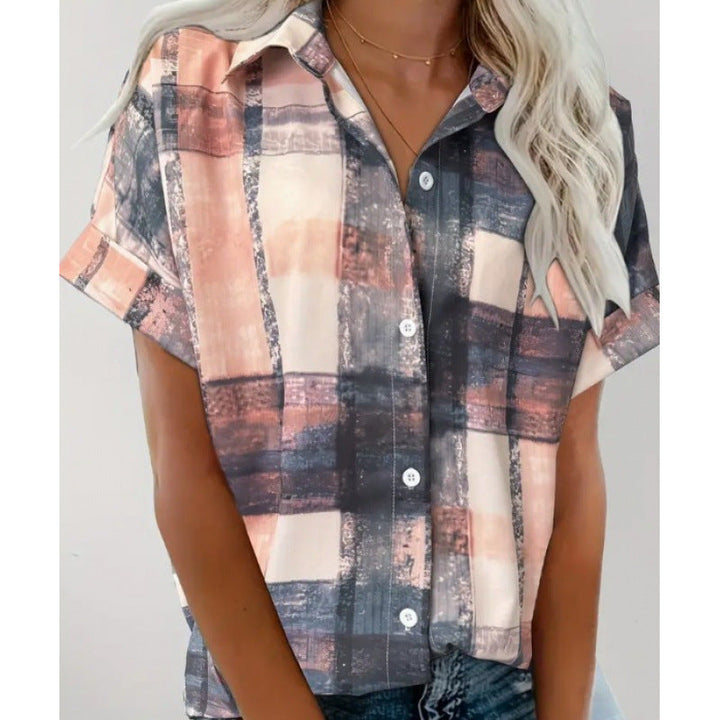 Liora | Relaxed Square Pattern Top