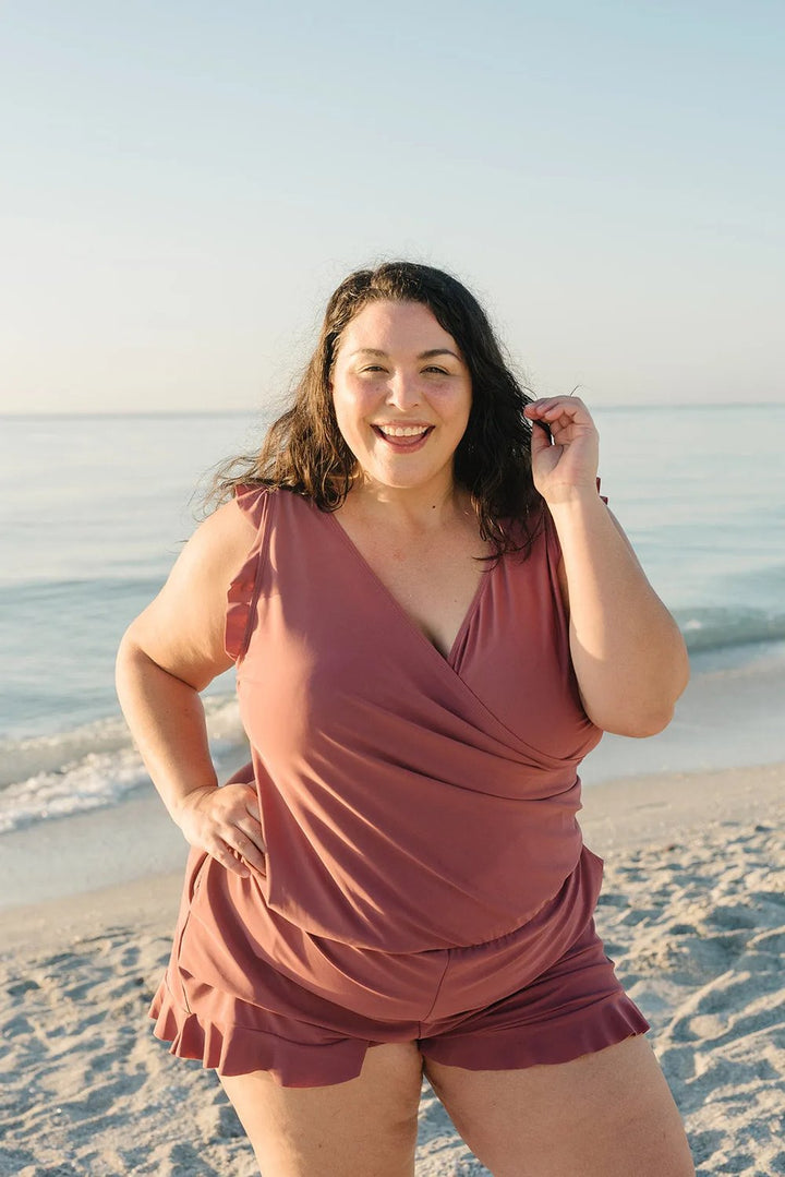 Alivia™ Sculpt & Support Ruffle Swimsuit
