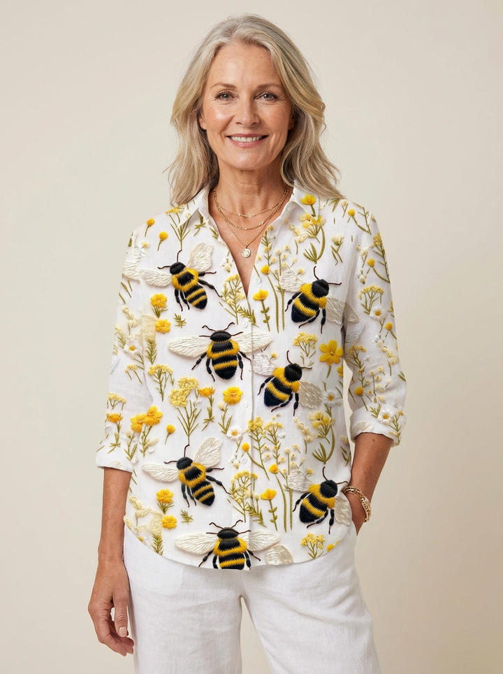 Fiorine | Luxe Golden Bee Top