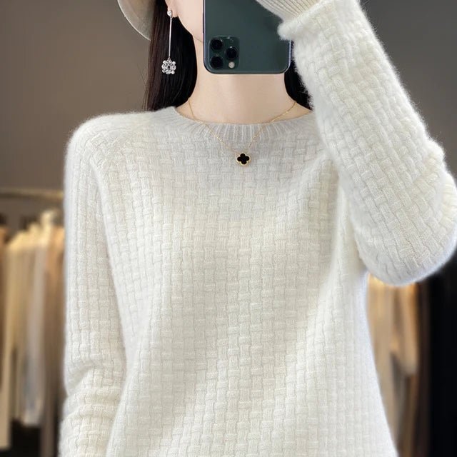 Christina | Classic Textured Knit Sweater