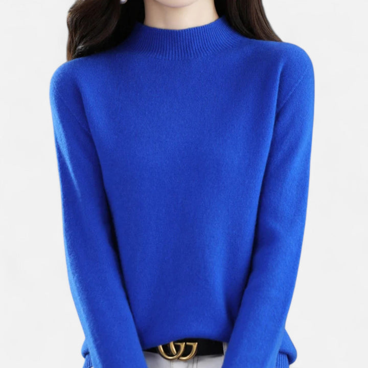 Women’s Soft Knit Mock Neck Sweater Long Sleeve