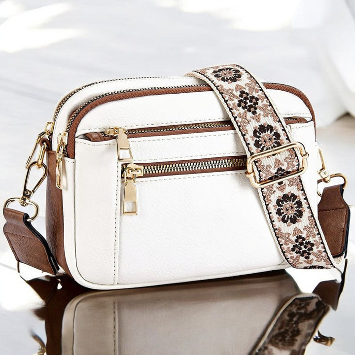 Selena™ Refined Leather Shoulder Bag
