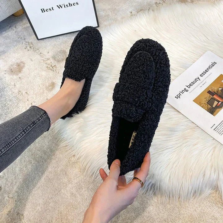 Velena | Cozy Textured Slip-On Shoes